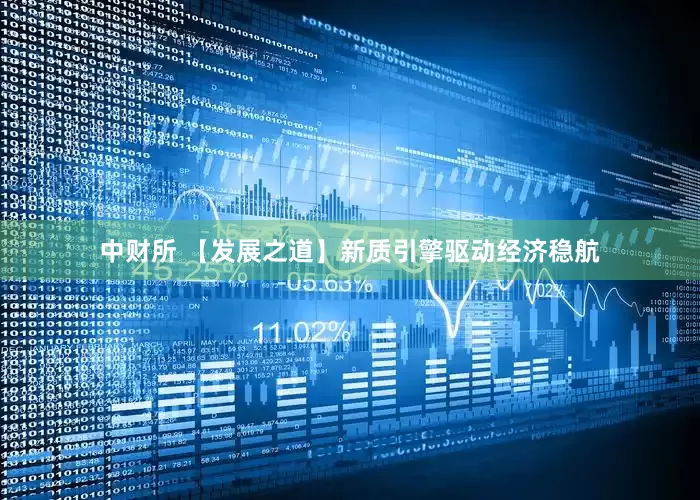 中财所 【发展之道】新质引擎驱动经济稳航
